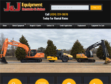 Tablet Screenshot of jandjequipmentrentals.com